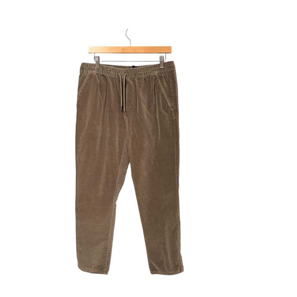 ASOS DESIGN Mens Corduroy Drawstring Pants Brown Mushroom Size M 106888630